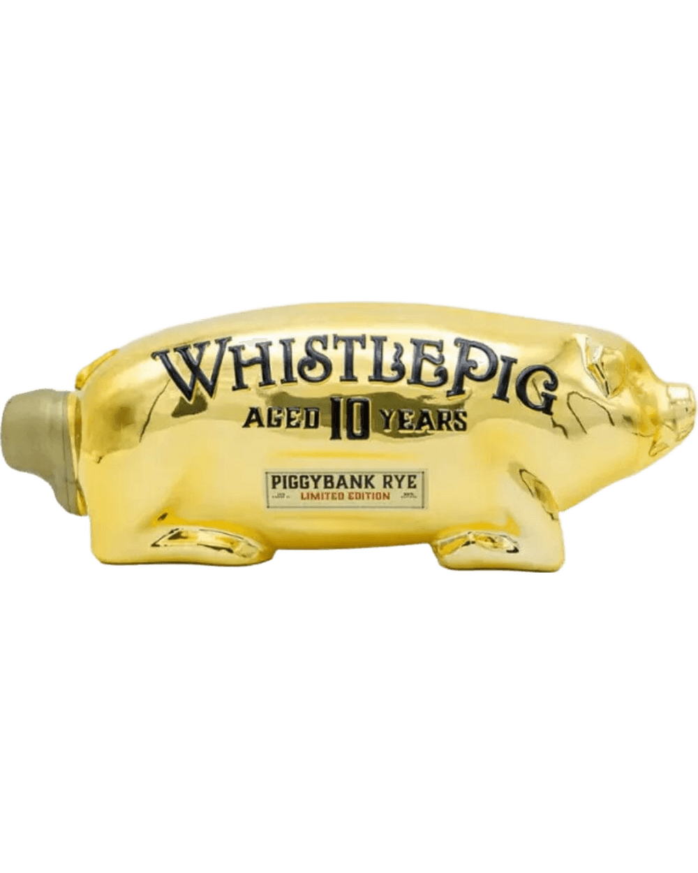 WhistlePig Limited Edition 10 Years Aged Gold Edition Piggybank Rye 1L