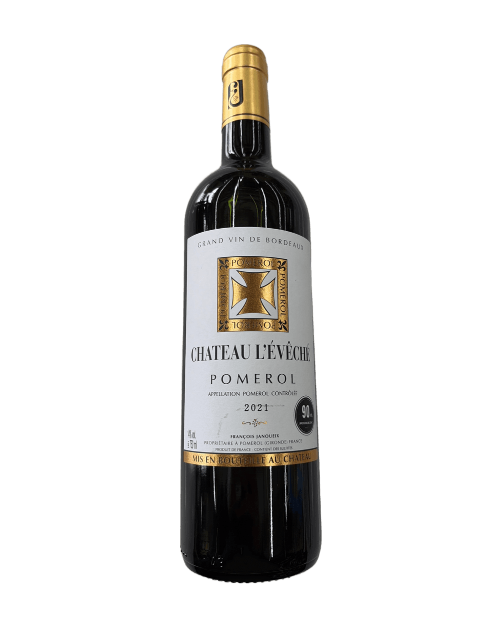 Chateau L'Eveche Pomerol 2021 Red Bordeaux 750ml