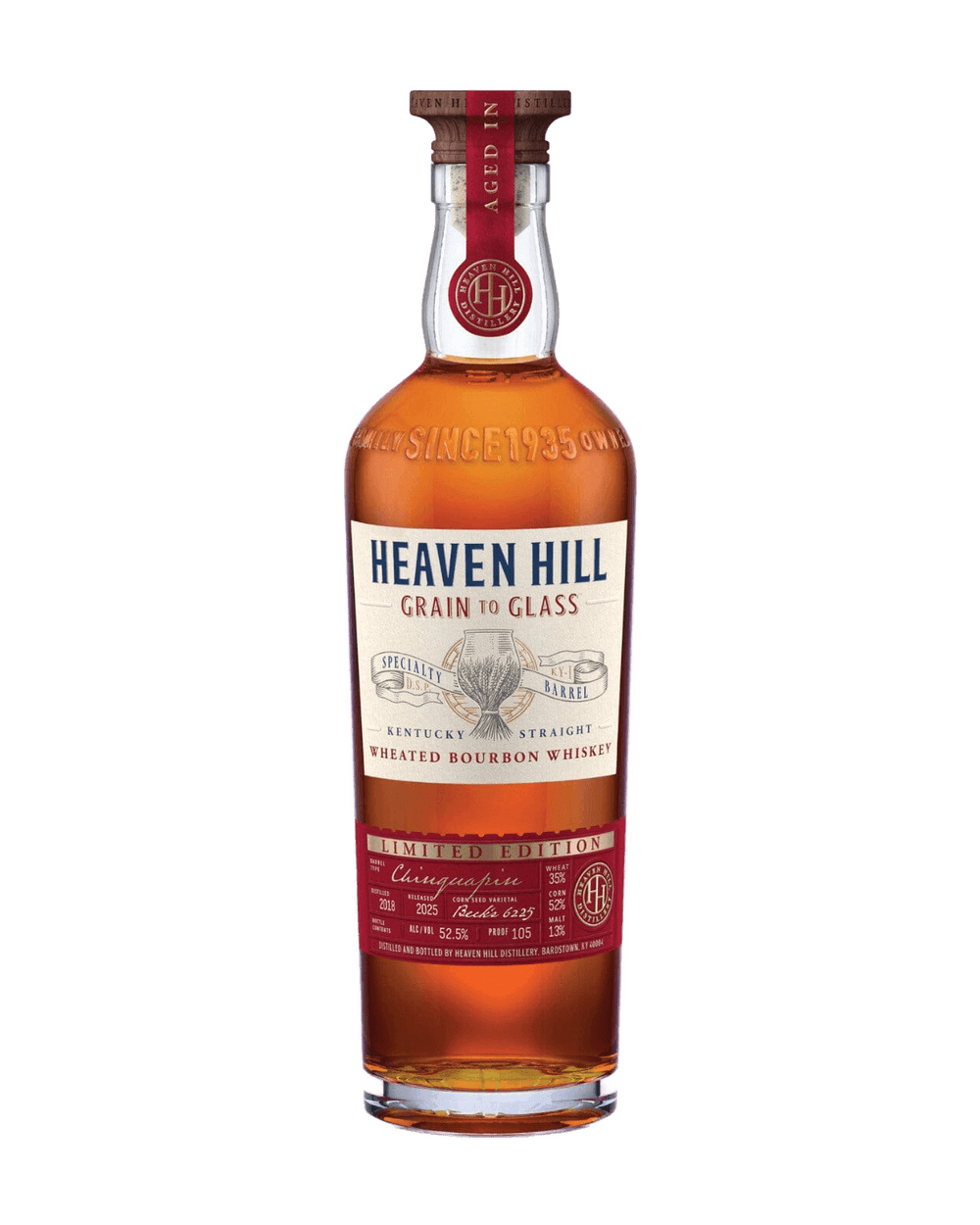 Heaven Hill Grain to Glass Specialty Barrel Series Wheated Bourbon Aged In Chinquapin Oak