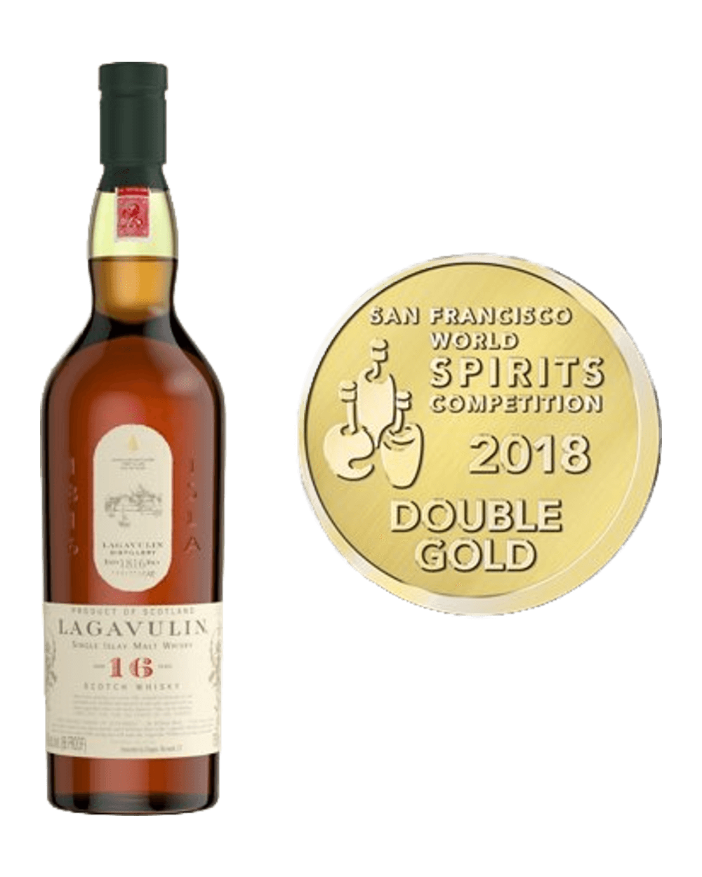 Lagavulin 16 Year Old Islay Single Malt Scotch Whisky, 750 mL (86 Proof)