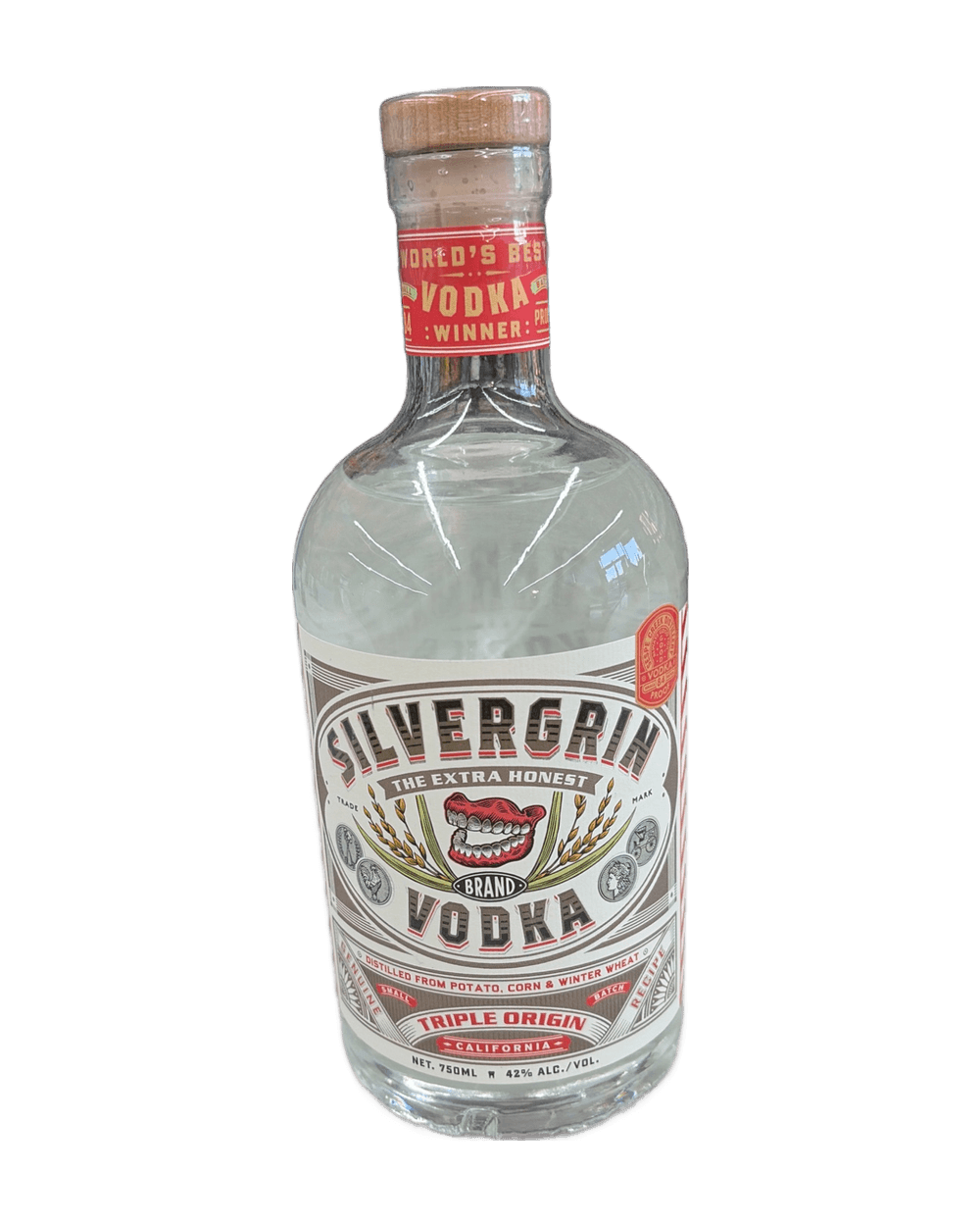 Silvergrin Triple Origin Vodka 750ml