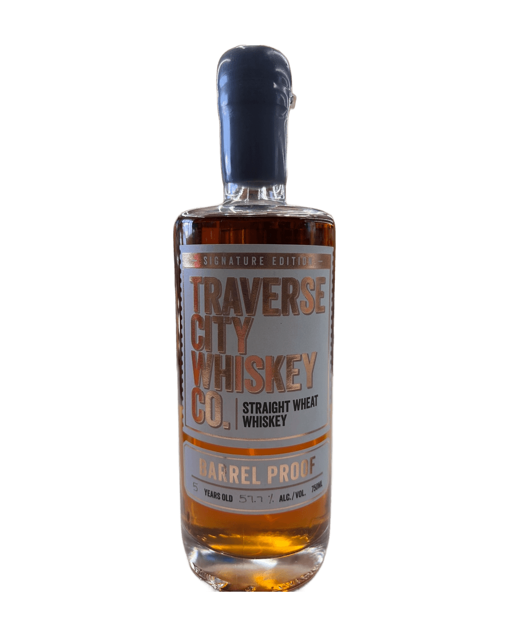 Traverse City Whiskey Co. Signature Edition Barrel Proof 5 Year Straight Wheat Whiskey 750ml