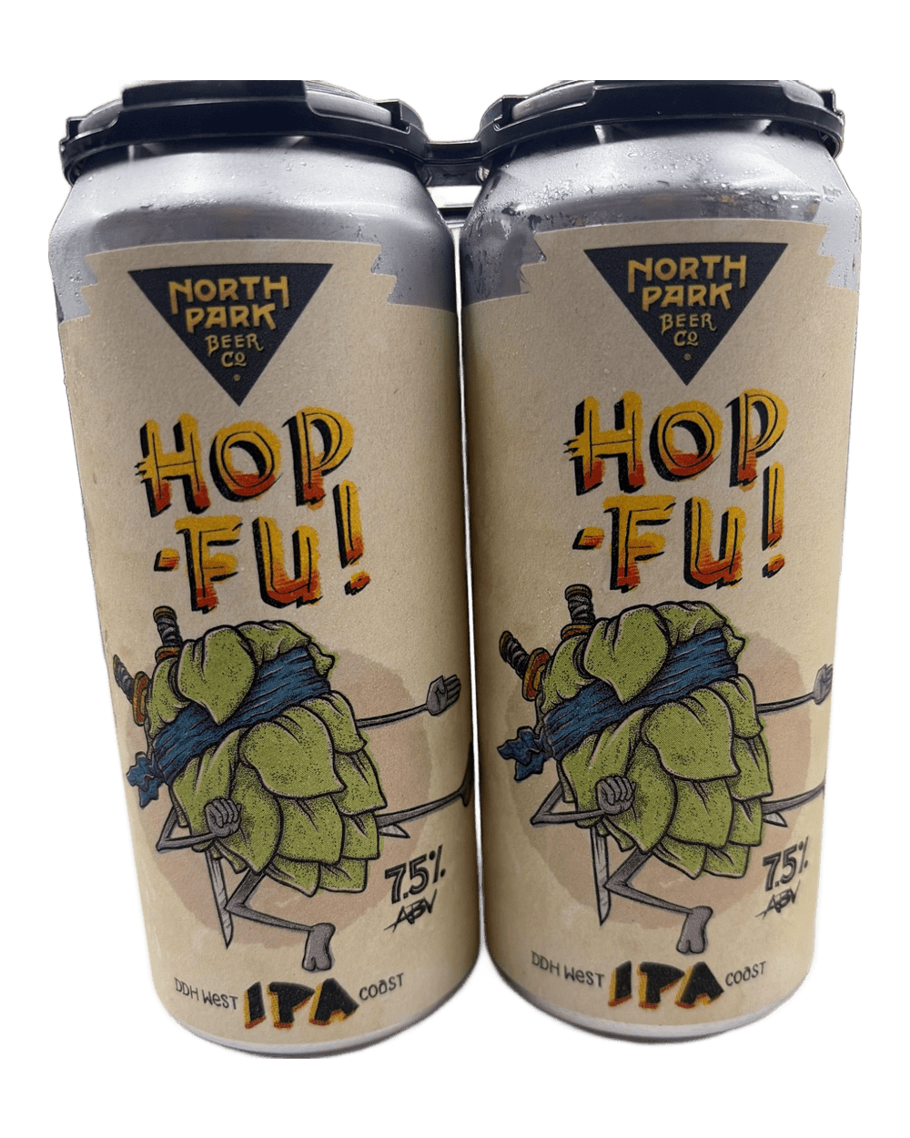 North Park Beer Co. Hop-Fu! DDH West Coast IPA 4-Pack (16 oz Cans)