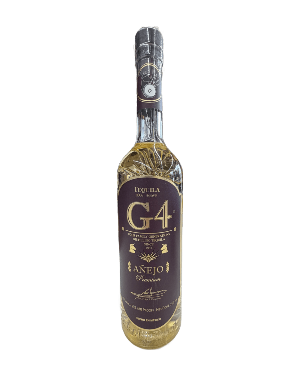 G4 Añejo Premium Tequila 750ml